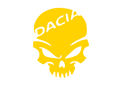 Sticker - DACIA SKULL 1