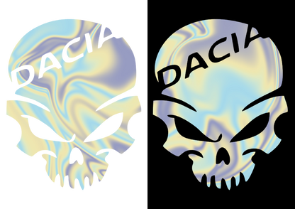 Sticker - DACIA SKULL 1