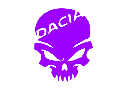 Sticker - DACIA SKULL 1