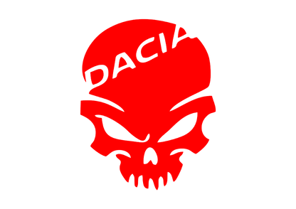Sticker - DACIA SKULL 1