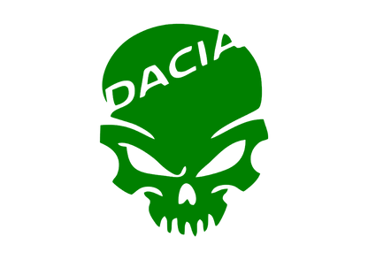 Sticker - DACIA SKULL 1