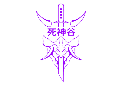 Sticker Luneta - DEMON KATANA