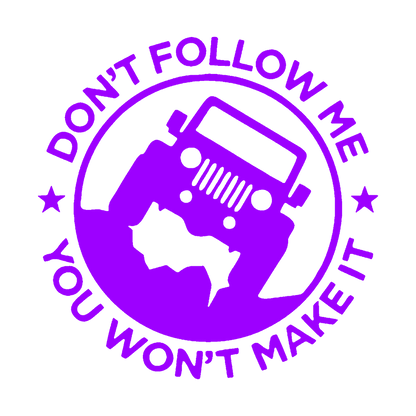 Sticker - DON'T FOLLOW ME