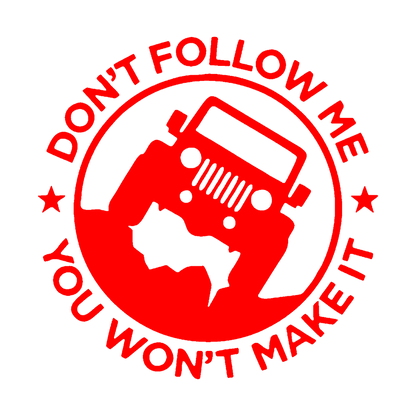 Sticker - DON'T FOLLOW ME