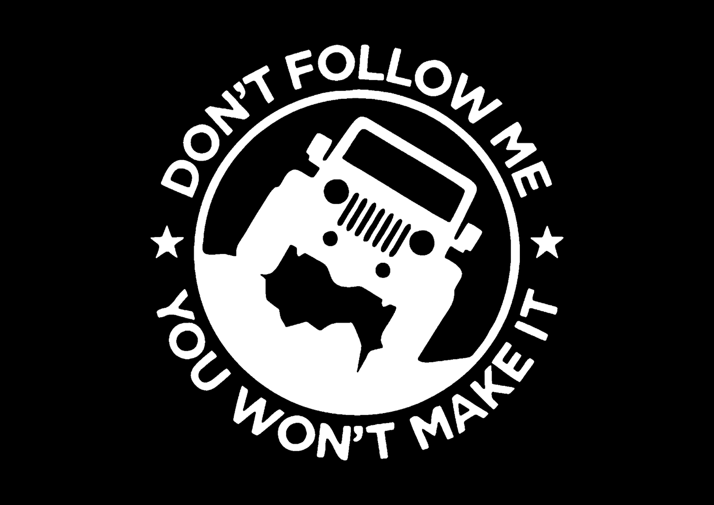 Sticker - DON'T FOLLOW ME