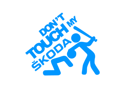 Sticker - DON'T TOUCH MY SKODA 2