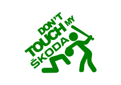 Sticker - DON'T TOUCH MY SKODA 2
