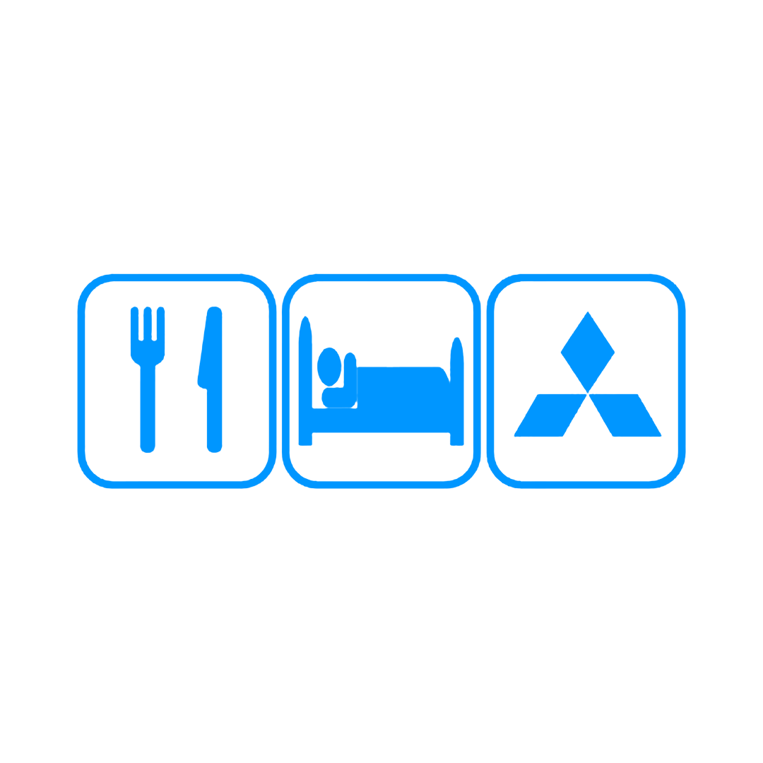 Sticker - EAT SLEEP MITSUBISHI