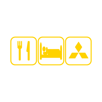 Sticker - EAT SLEEP MITSUBISHI