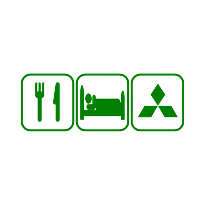 Sticker - EAT SLEEP MITSUBISHI