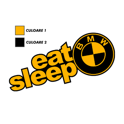 Sticker - EAT SLEEP BMW