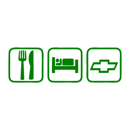 Sticker - EAT SLEEP CHEVROLET