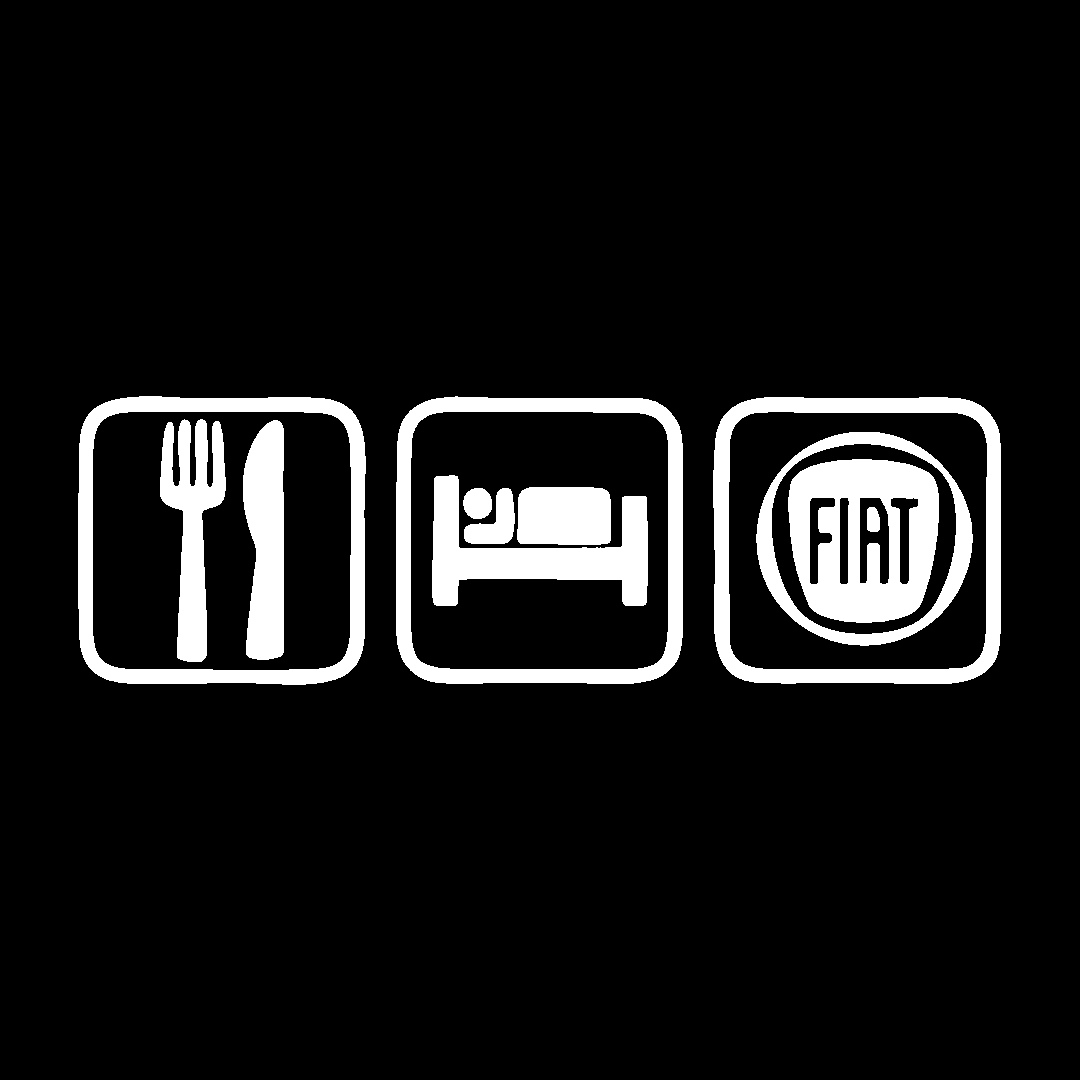 Sticker - EAT SLEEP FIAT