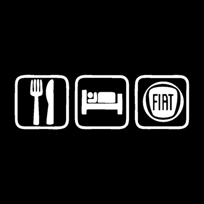 Sticker - EAT SLEEP FIAT
