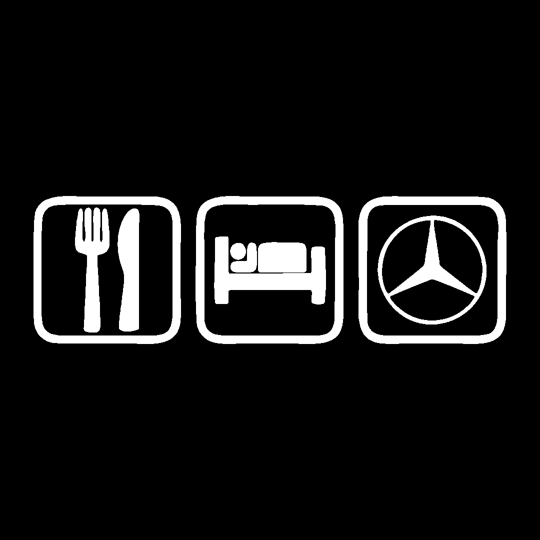 Sticker - EAT SLEEP MERCEDES