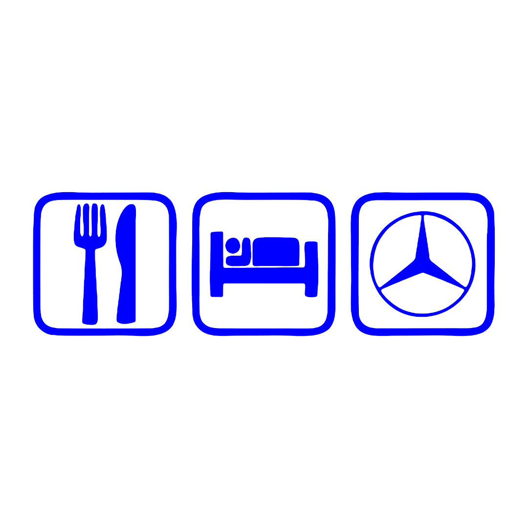 Sticker - EAT SLEEP MERCEDES