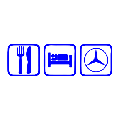 Sticker - EAT SLEEP MERCEDES