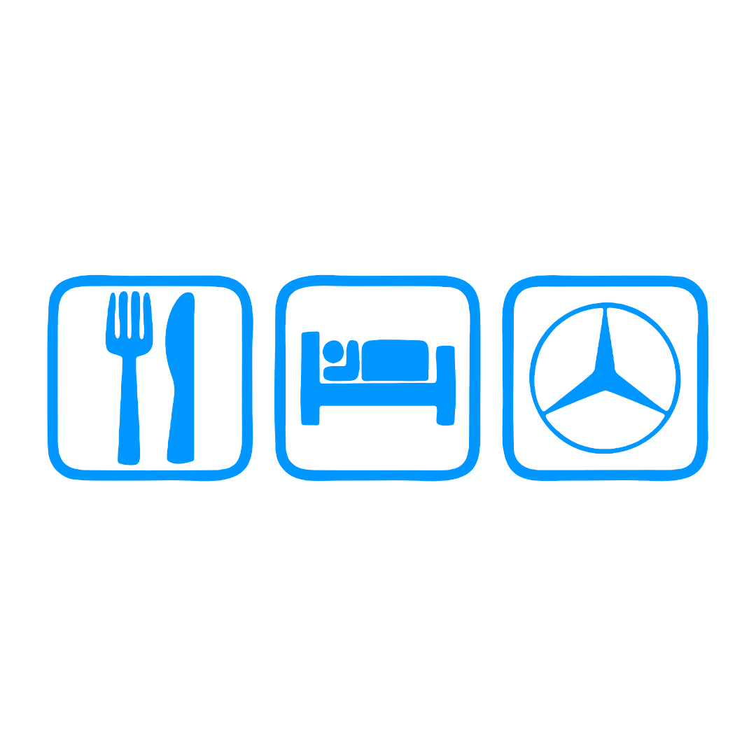 Sticker - EAT SLEEP MERCEDES