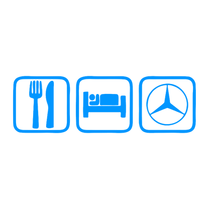 Sticker - EAT SLEEP MERCEDES