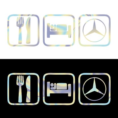 Sticker - EAT SLEEP MERCEDES