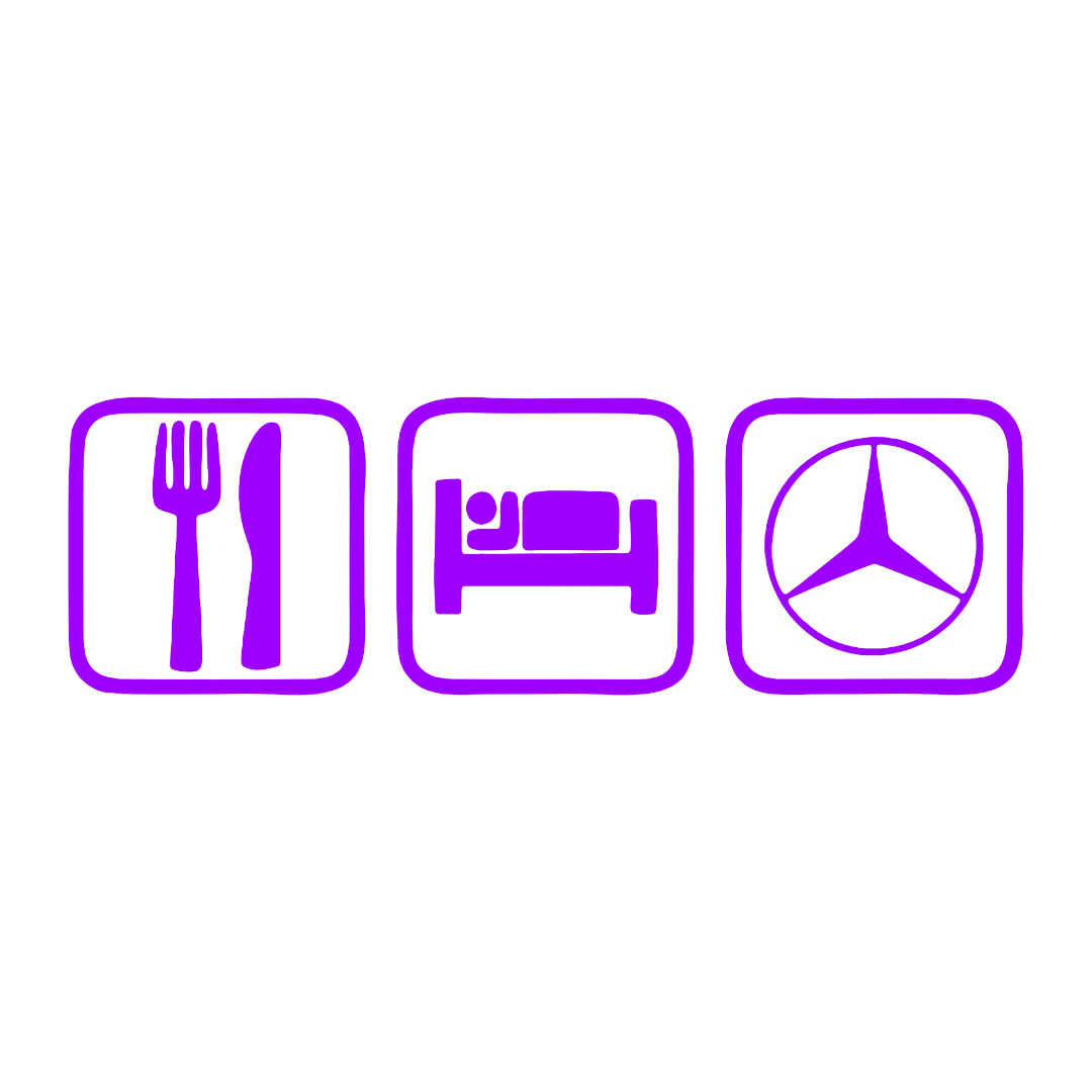 Sticker - EAT SLEEP MERCEDES