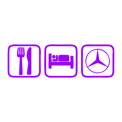 Sticker - EAT SLEEP MERCEDES