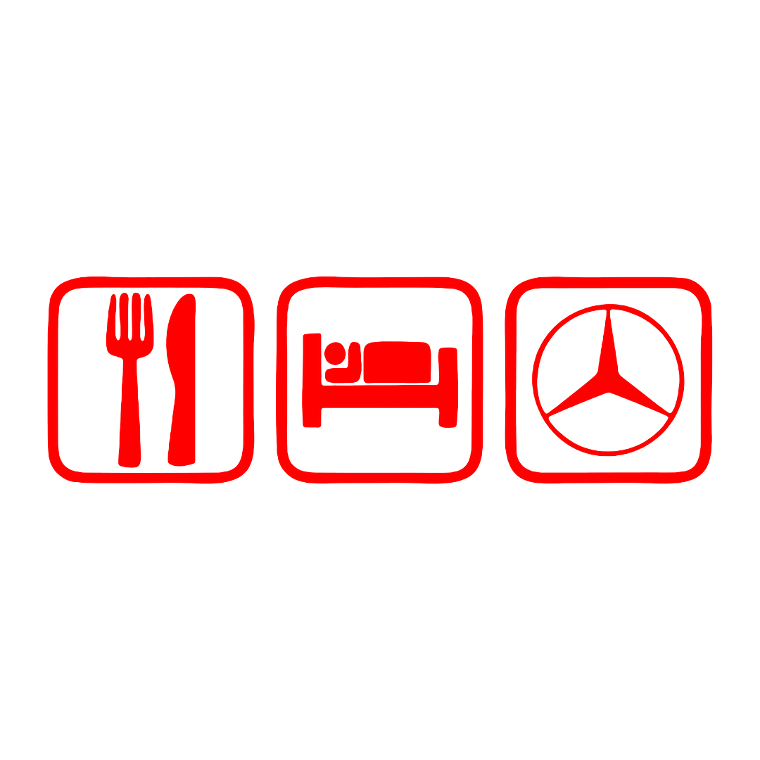 Sticker - EAT SLEEP MERCEDES