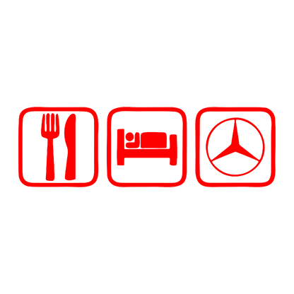 Sticker - EAT SLEEP MERCEDES