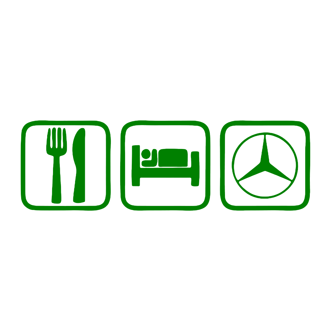 Sticker - EAT SLEEP MERCEDES