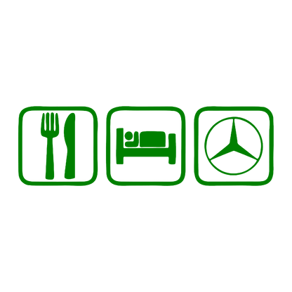 Sticker - EAT SLEEP MERCEDES