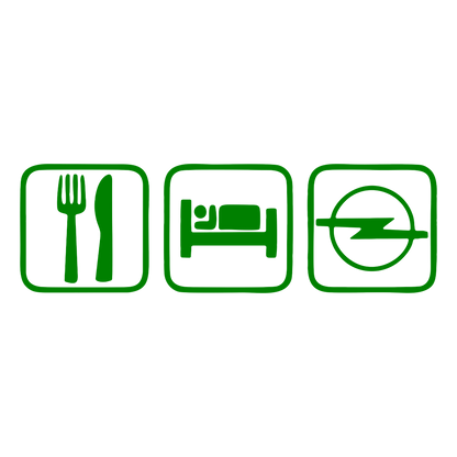 eat sleep opel 2 - Verde