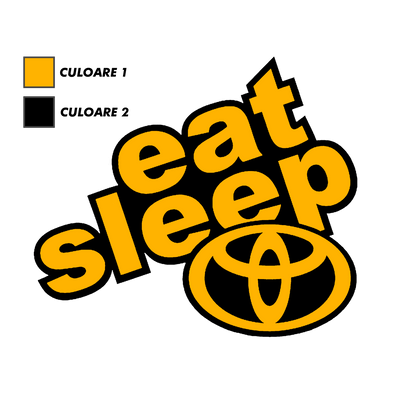 Sticker - EAT SLEEP TOYOTA