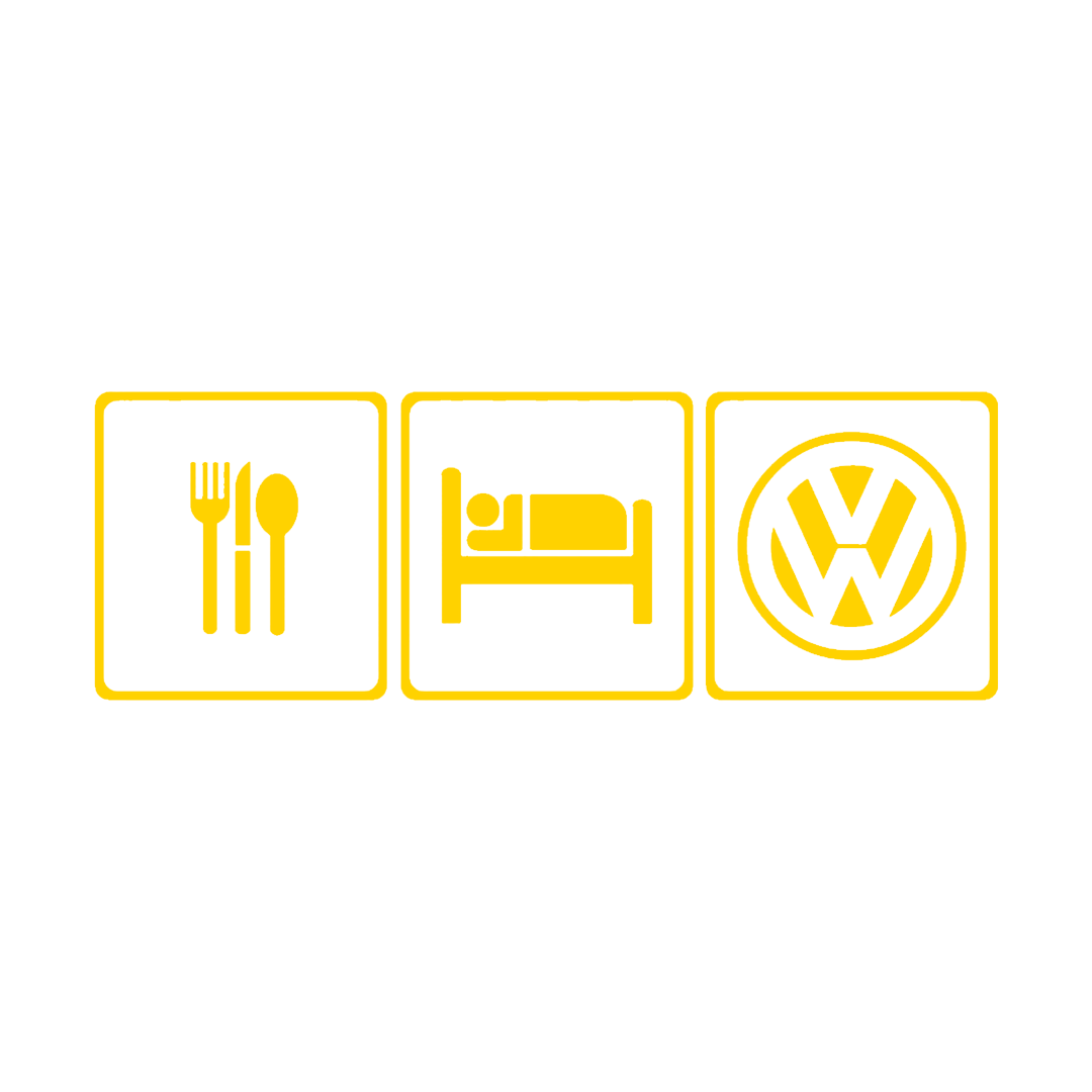 Sticker - EAT SLEEP VOLKSWAGEN