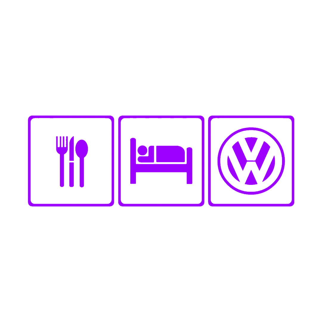 Sticker - EAT SLEEP VOLKSWAGEN
