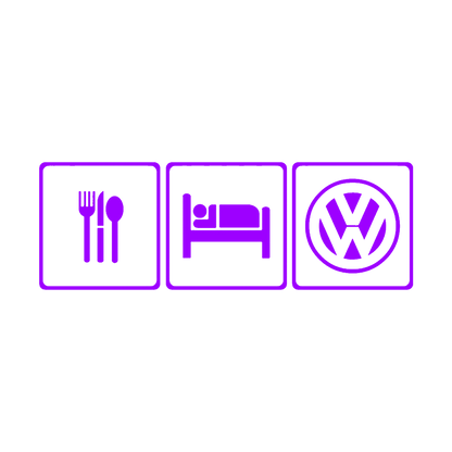 Sticker - EAT SLEEP VOLKSWAGEN