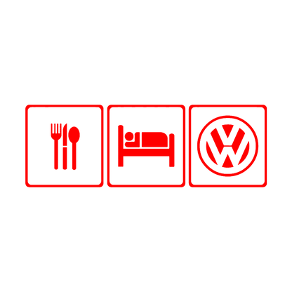 Sticker - EAT SLEEP VOLKSWAGEN