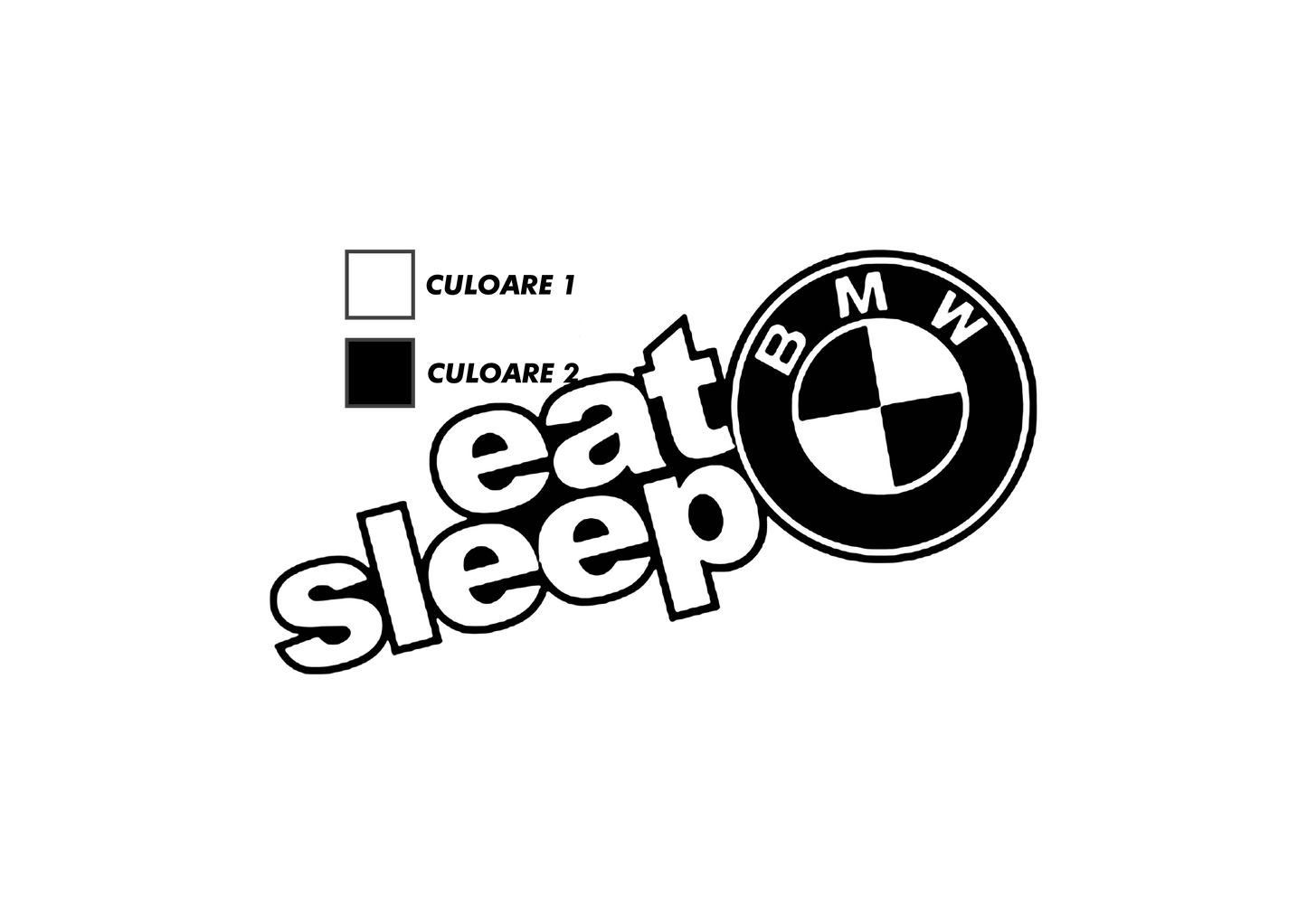 Sticker - EAT SLEEP BMW
