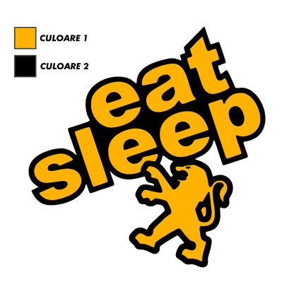 Sticker - EAT SLEEP PEUGEOT
