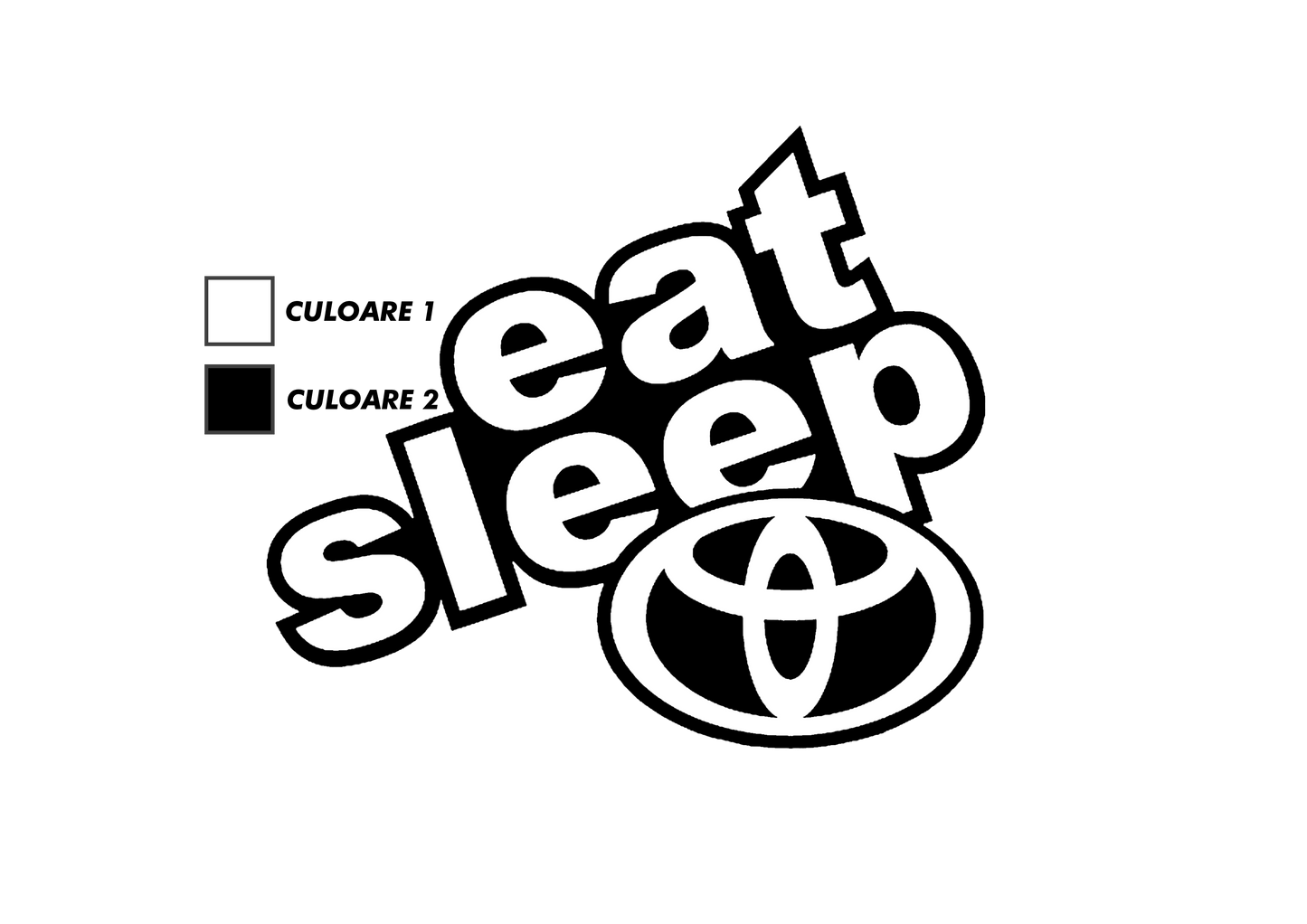 Sticker - EAT SLEEP TOYOTA