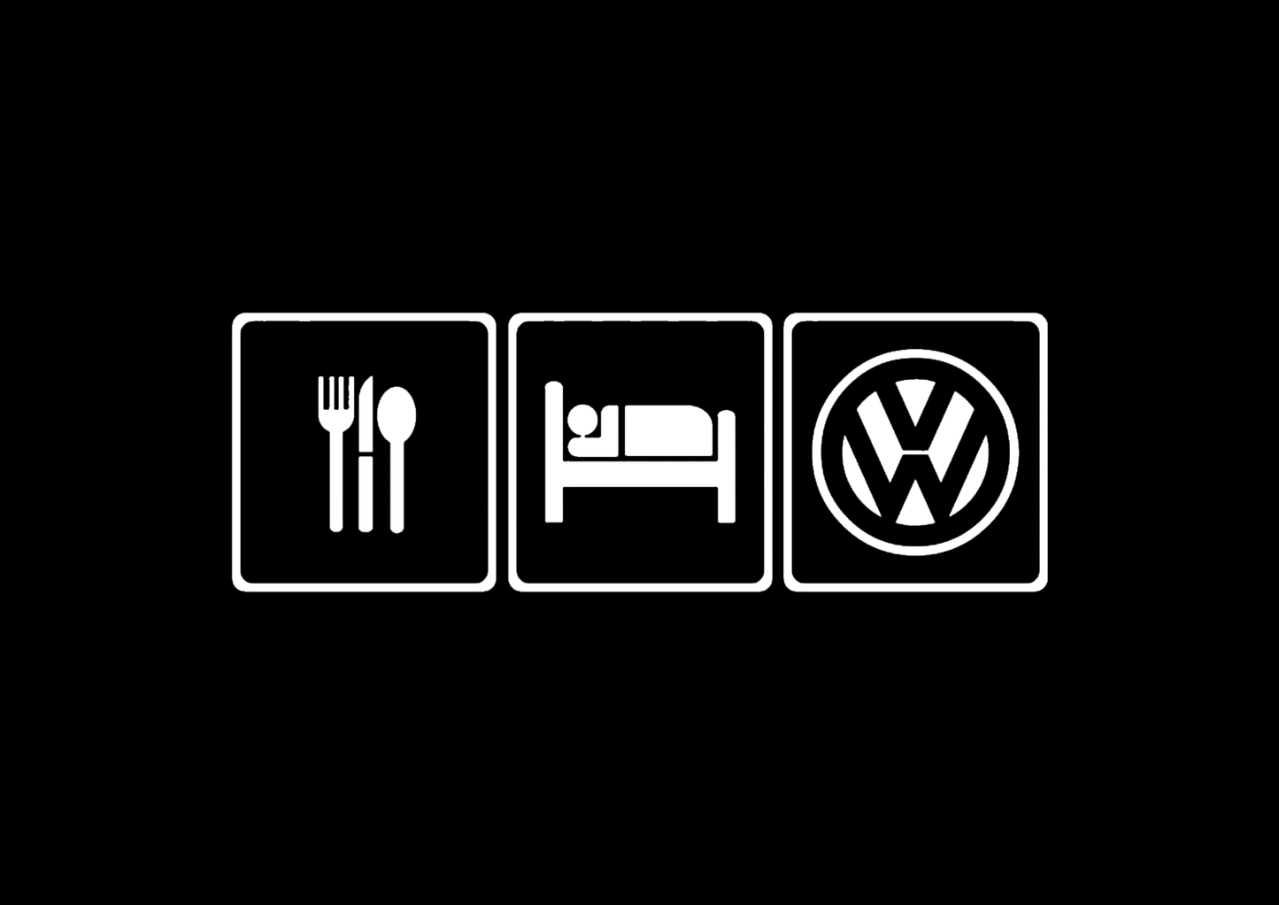 Sticker - EAT SLEEP VOLKSWAGEN