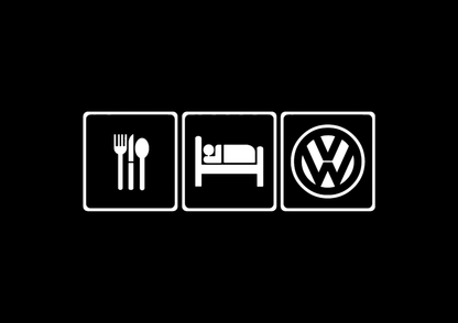 Sticker - EAT SLEEP VOLKSWAGEN