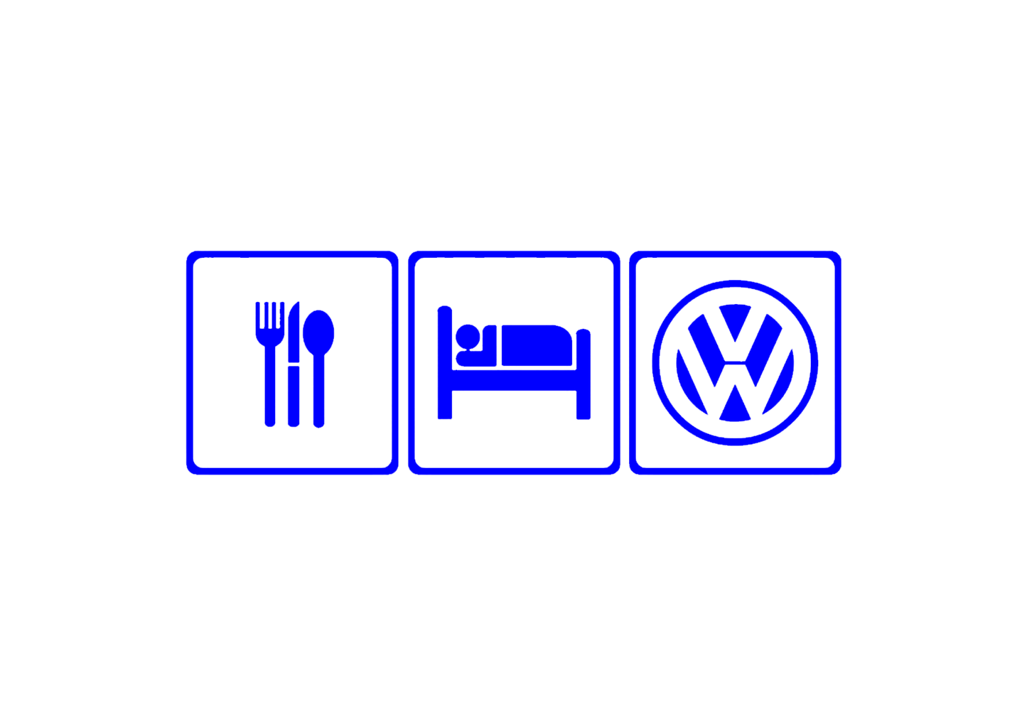 Sticker - EAT SLEEP VOLKSWAGEN
