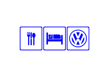 Sticker - EAT SLEEP VOLKSWAGEN