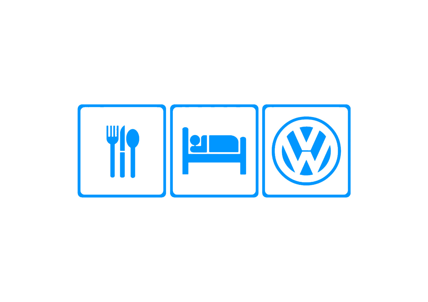 Sticker - EAT SLEEP VOLKSWAGEN