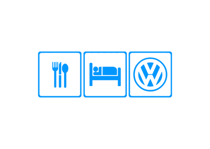 Sticker - EAT SLEEP VOLKSWAGEN