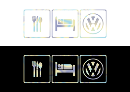 Sticker - EAT SLEEP VOLKSWAGEN
