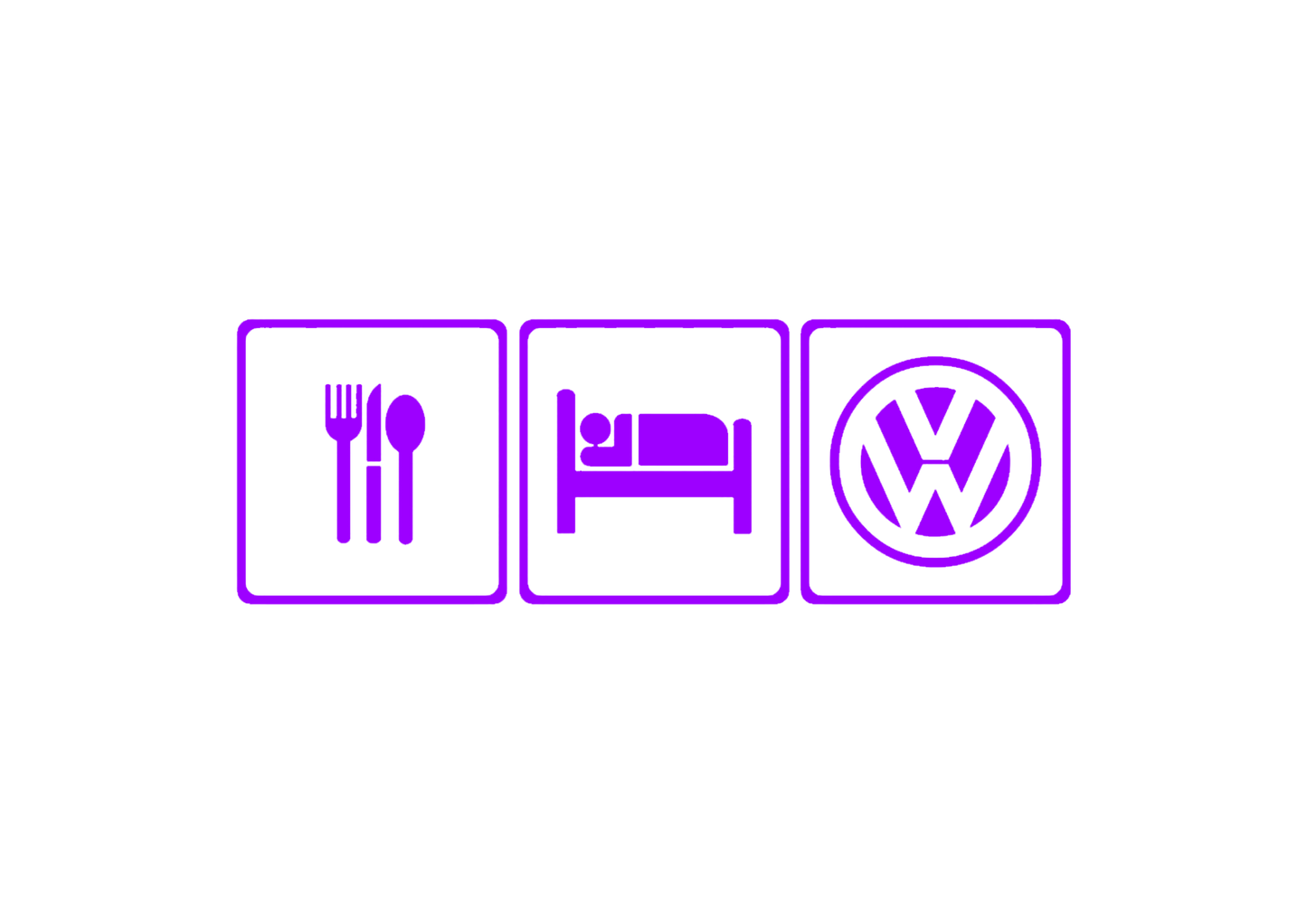 Sticker - EAT SLEEP VOLKSWAGEN