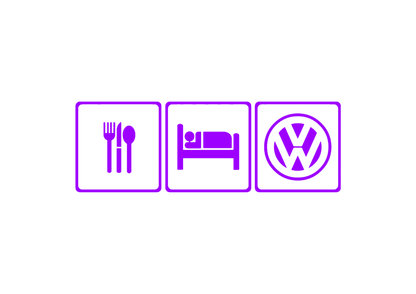 Sticker - EAT SLEEP VOLKSWAGEN