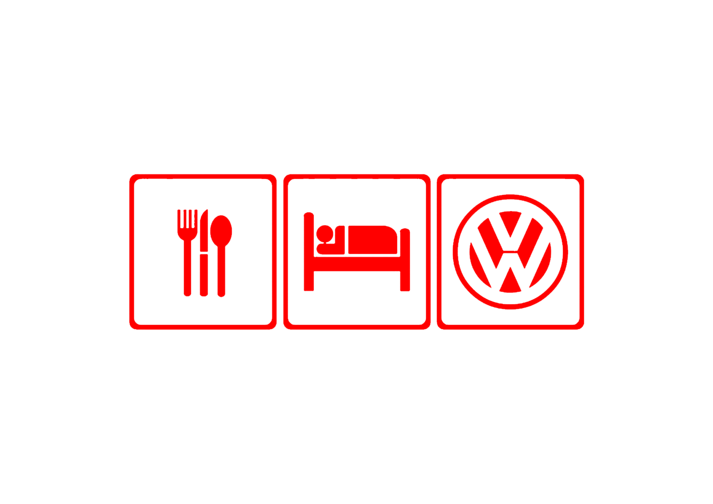 Sticker - EAT SLEEP VOLKSWAGEN