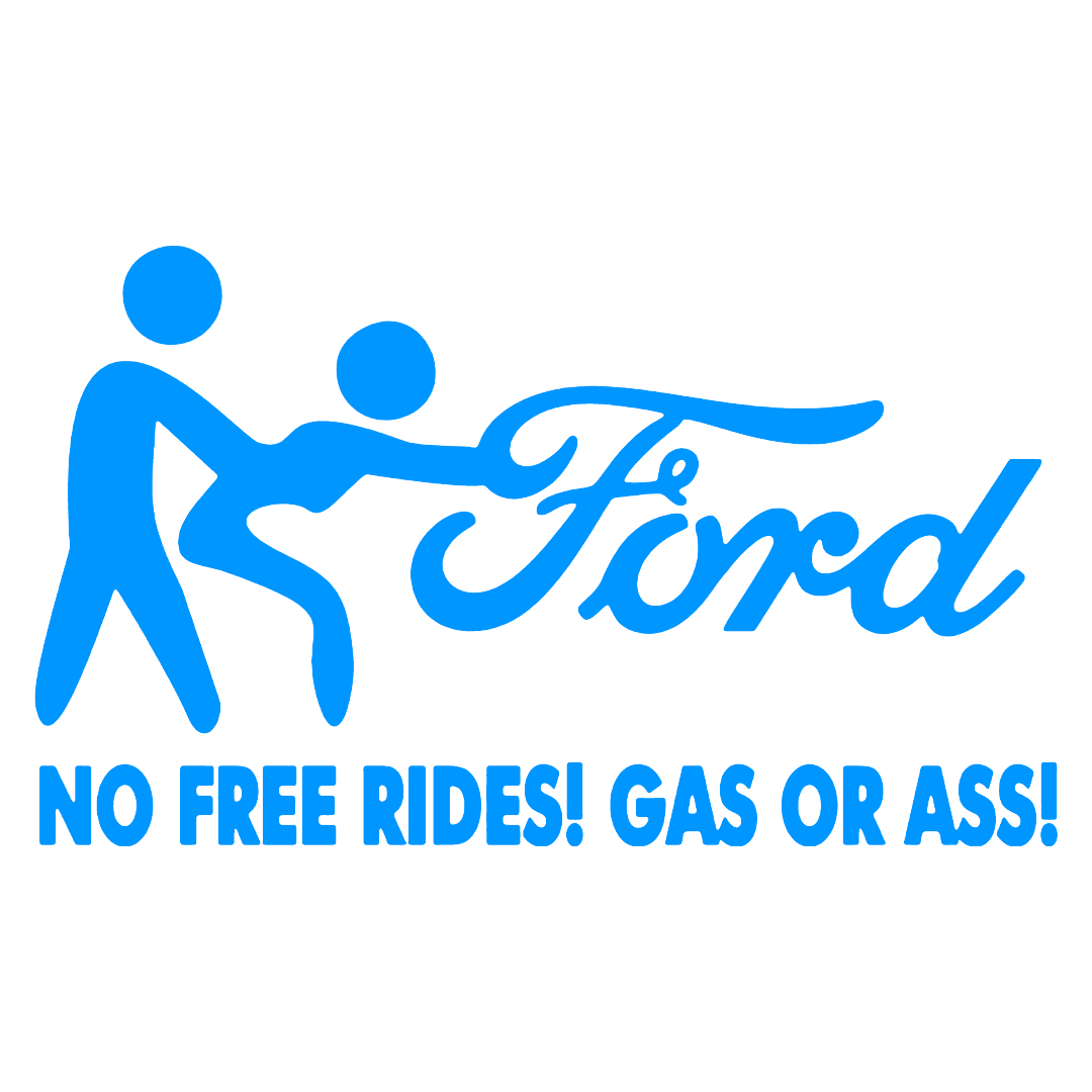 ford no free rides - Albastru Deschis